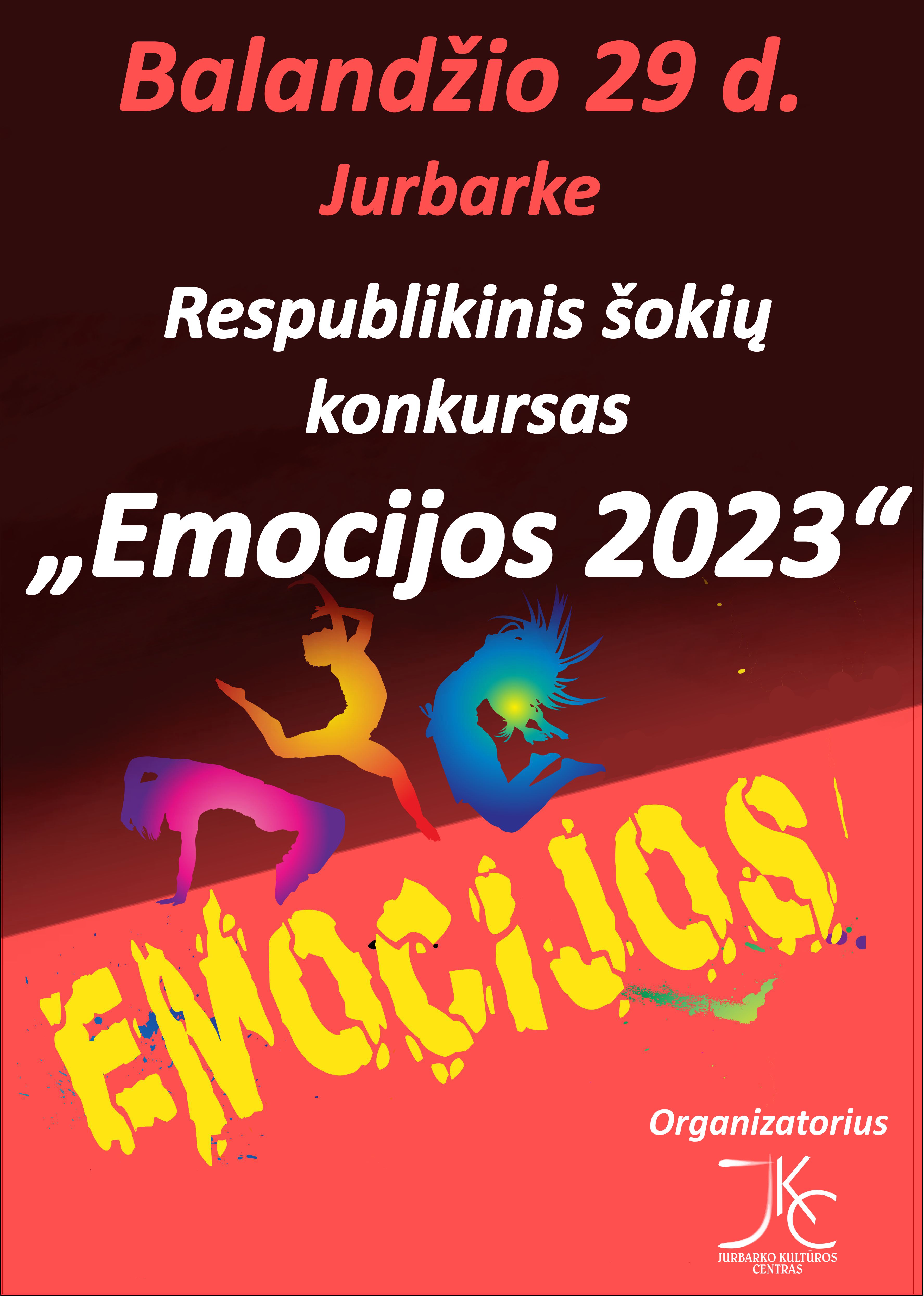 Respublikinis šokių konkursas „Emocijos 2023“, skirtas Tarptautinei šokio dienai paminėti